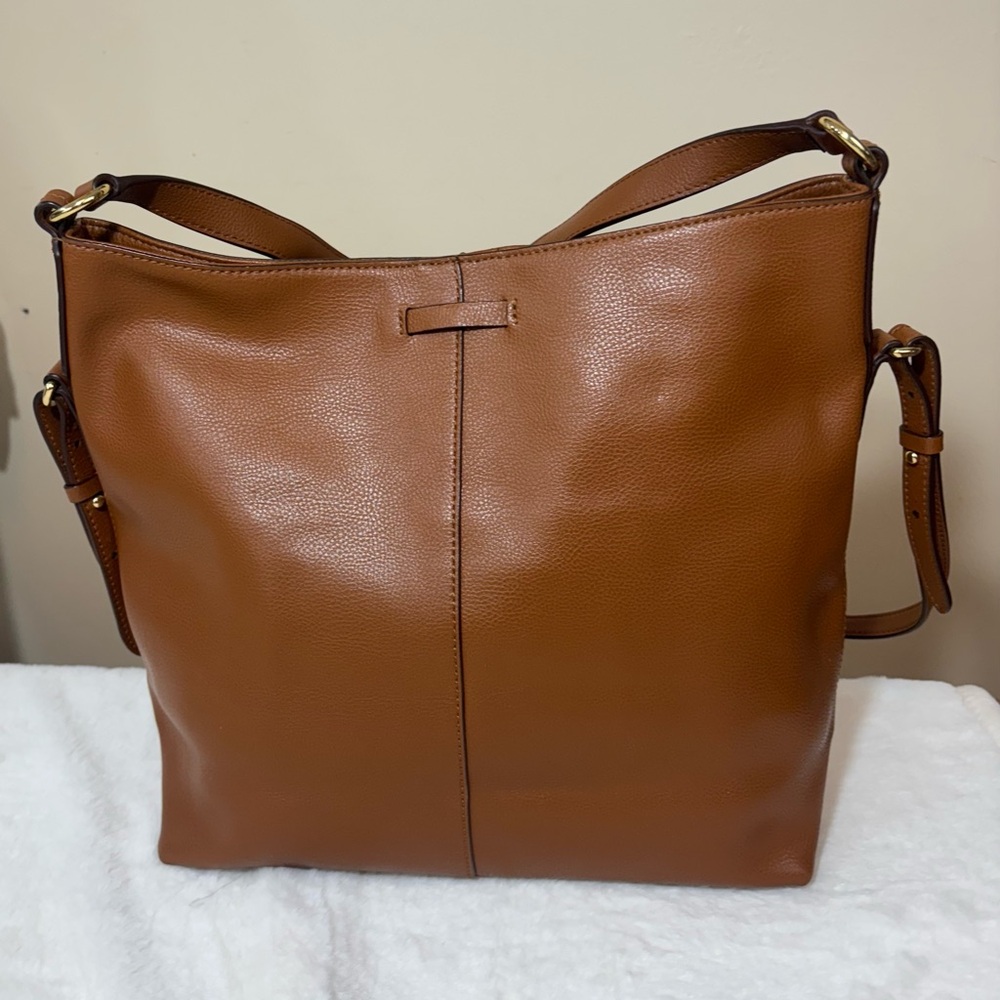 Vintage Ralph Lauren Tan Leather Shoulder Bag - Picture 3 of 7
